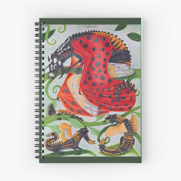 Item preview, Ladybeetle dragon family, colored pencils designed and sold by WolfRaven Creations.