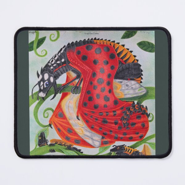 Item preview, Ladybeetle dragon family, colored pencils designed and sold by WolfRaven Creations.
