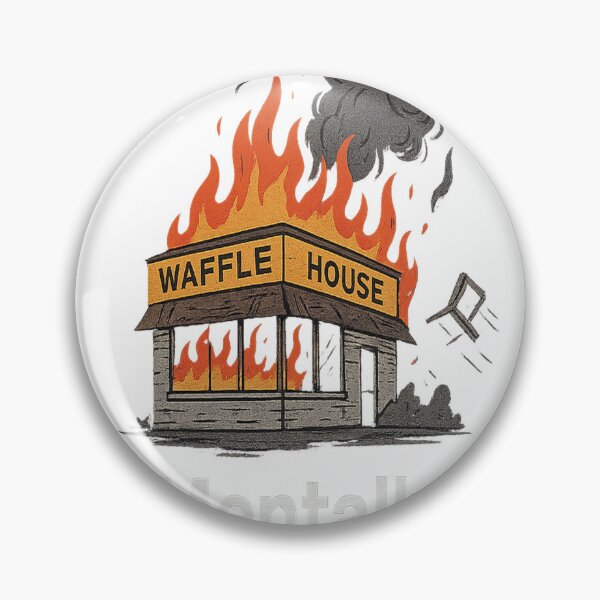 Item preview, Mentally I’m Here – Waffle House on Fire Meme Shirt designed and sold by RustyKrowbar.
