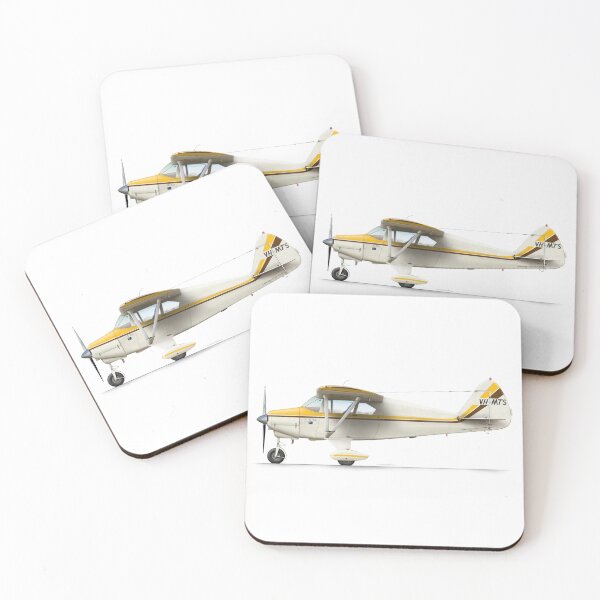 Item preview, Piper PA-20 Tri-Pacer Yellow VH-MTS designed and sold by Grubby Fingers Aircraft Illustration.