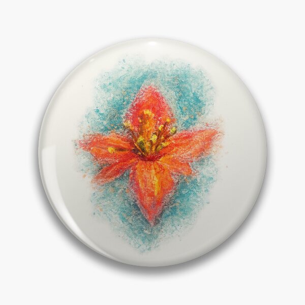 Item preview, Orange Lily Soft Pastel Floral Illustration designed and sold by Verdaire.
