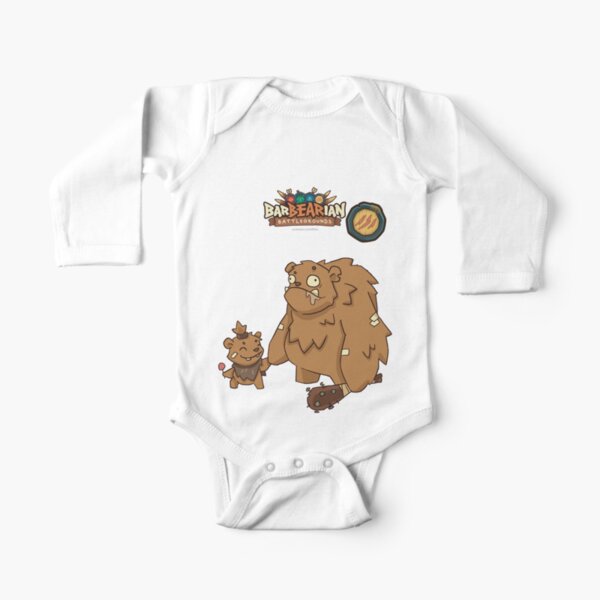 Barbarian: Battlegrounds (Yellow Clan: Derpy n' Lil Bear) Long Sleeve Baby One-Piece