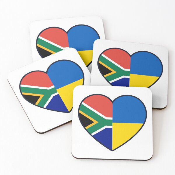 Item preview, South Africa Ukraine | 2 Nations 1 Heart designed and sold by sublimesun.