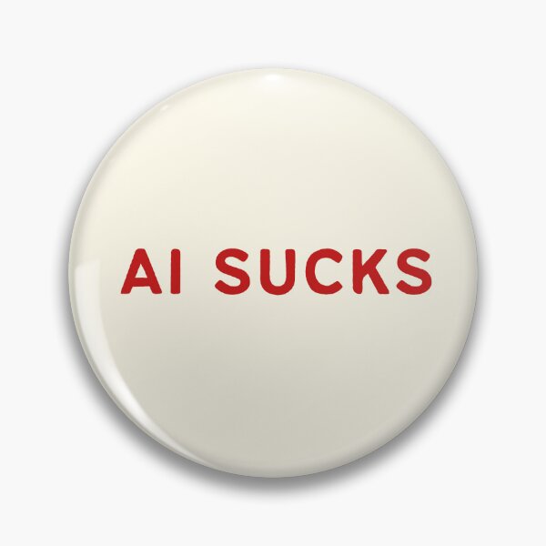 Item preview, "AI Sucks" Red designed and sold by zozzy-does-art.