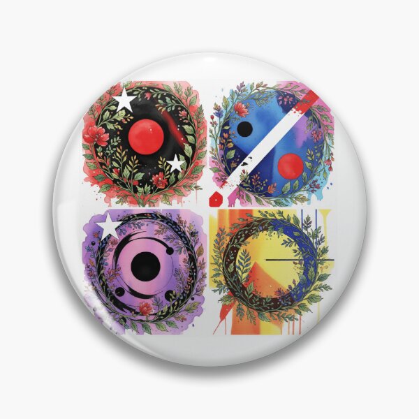 Item preview, cosmic pop geometry botanical  colorful geometric abstract design designed and sold by SmashingDeals.