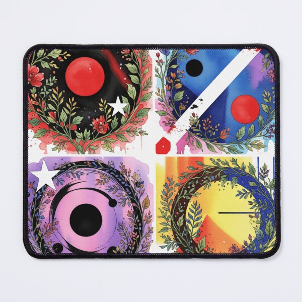 Item preview, cosmic pop geometry botanical colorful geometric abstract design designed and sold by SmashingDeals.