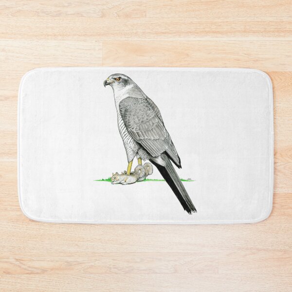 Item preview, Goshawk in Squirrel Slippers designed and sold by JimsBirds.