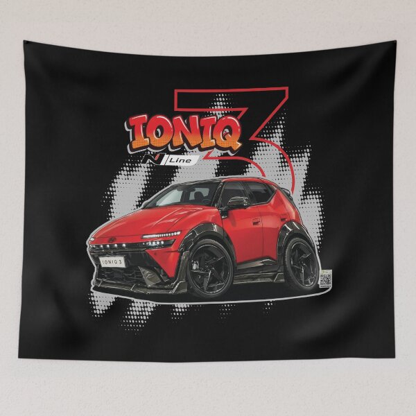 Item preview, Ioniq 3 N-Line: Small Size, Big Energy! designed and sold by Shamirazzuri.
