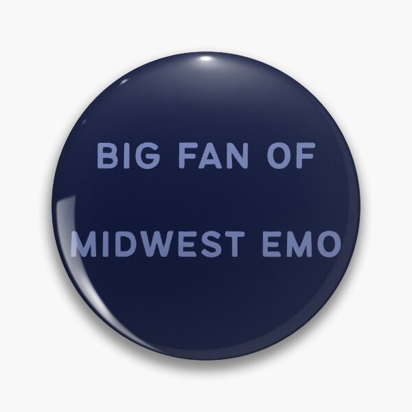 Item preview, "Big Fan of Midwest Emo" navy designed and sold by zozzy-does-art.