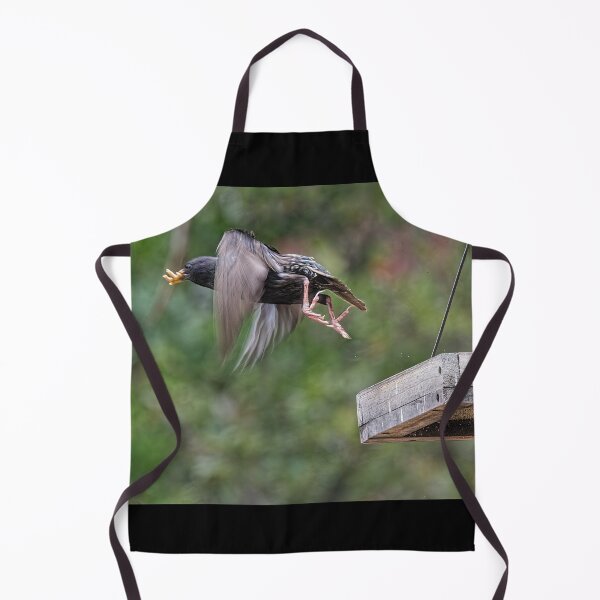Item preview, Starling Flying Off Bird Feeder With Mealworms designed and sold by CarolM.