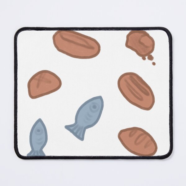 Item preview, fish and bread designed and sold by Ellora Elkalyn.