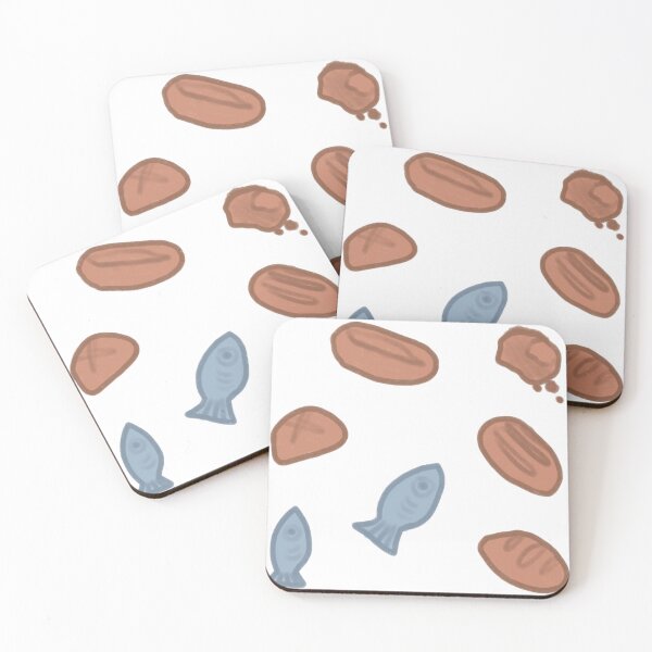 Item preview, fish and bread designed and sold by Ellora Elkalyn.