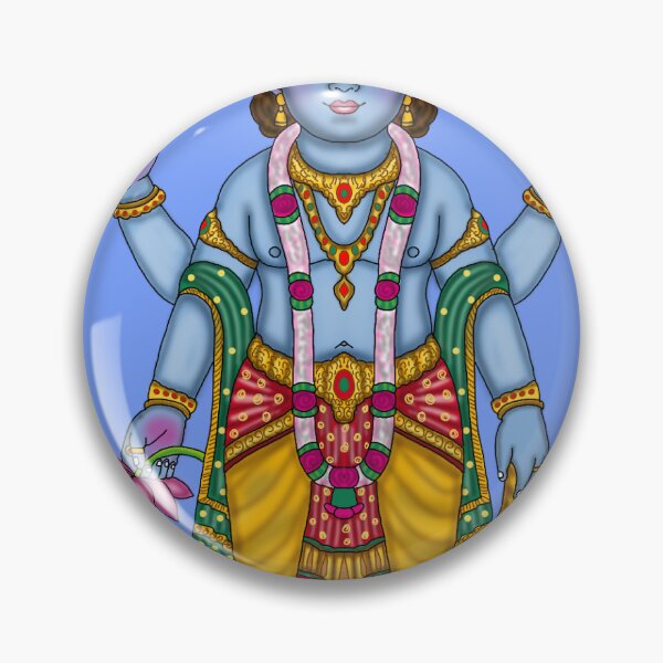 Item preview, Lord Vishnu Artwork | Sacred Hindu God Digital Illustration designed and sold by Harshit_Digital_Arts.