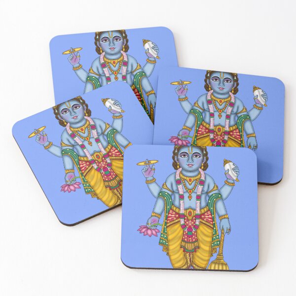 Item preview, Lord Vishnu Artwork | Sacred Hindu God Digital Illustration designed and sold by Harshit_Digital_Arts.