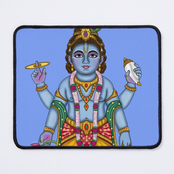 Item preview, Lord Vishnu Artwork | Sacred Hindu God Digital Illustration designed and sold by Harshit_Digital_Arts.