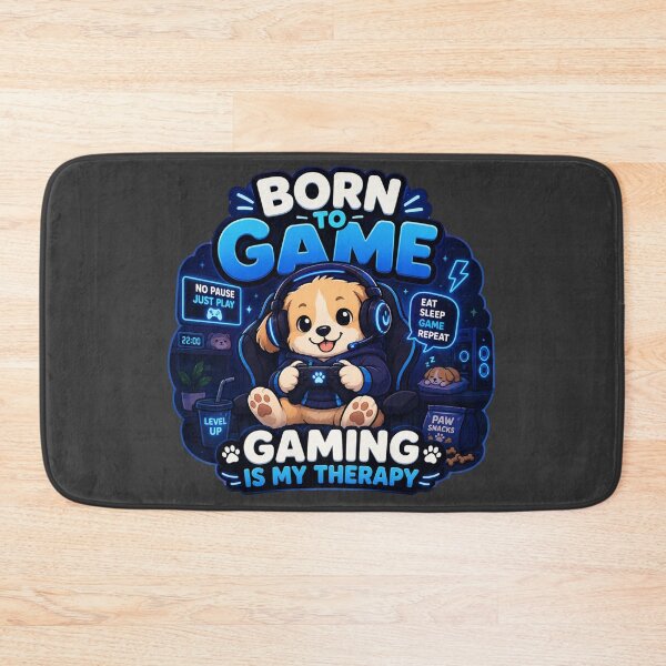 Item preview, Born To Game | Kawaii Gamer Dog designed and sold by Noxivora.