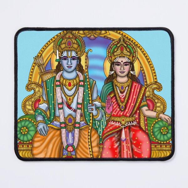 Item preview, Lord Sitaram Artwork | Sacred Hindu Digital Illustration designed and sold by Harshit_Digital_Arts.