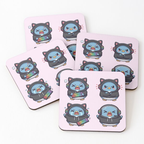 Item preview, Poing Gamer Cute Penguin designed and sold by StarlitNest.