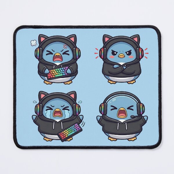 Item preview, Poing Gamer Cute Penguin designed and sold by StarlitNest.