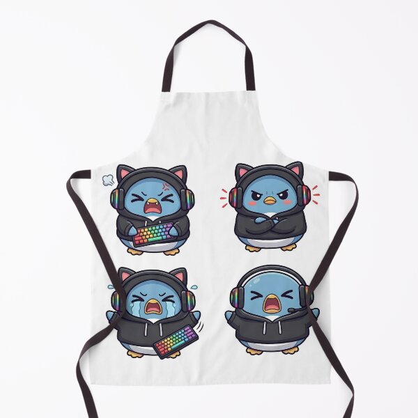 Aperçu de l'œuvre Poing Gamer Pingouin mignon créée et vendue par StarlitNest.