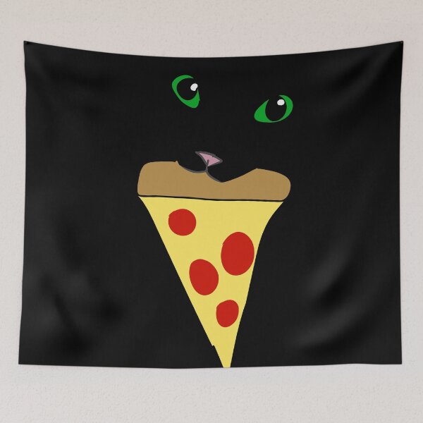 Item preview, Pizza cat face designed and sold by ComradeScar.