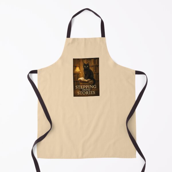 Item preview, Stepping into Stories – The Black Library Cat designed and sold by Novel Works Studio.