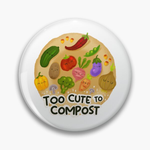Item preview, Too cute to compost designed and sold by Vuckovicdraws.