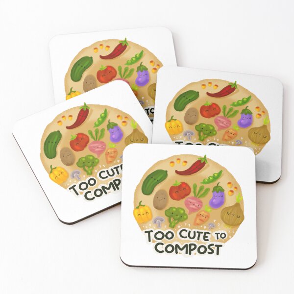 Item preview, Too cute to compost designed and sold by Vuckovicdraws.