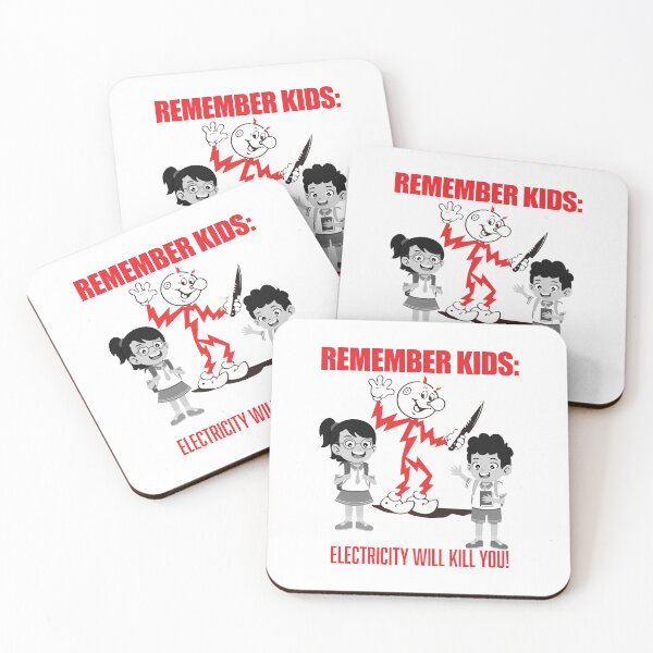 Item preview, Electricity Kills - Remember Kids designed and sold by GraphicsMark.