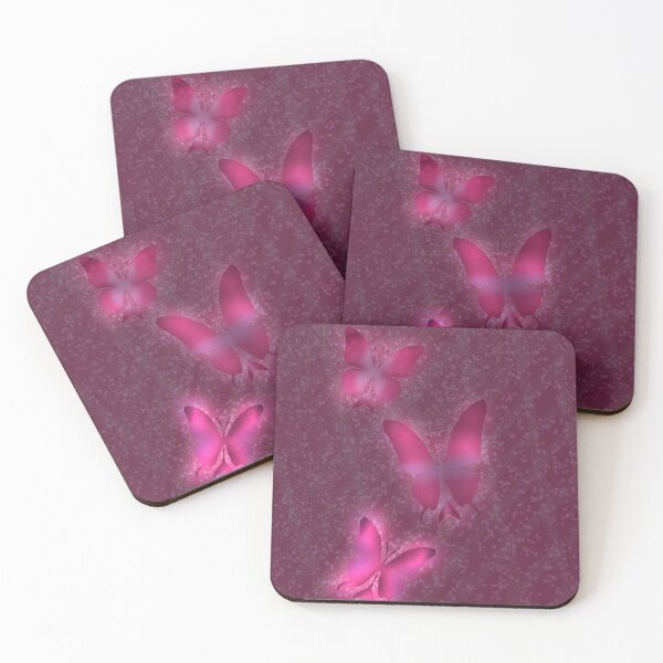 Item preview, Neon Magical Pink Butterflies – Dreamy Glow Aesthetic Art designed and sold by kerissfantasyart .