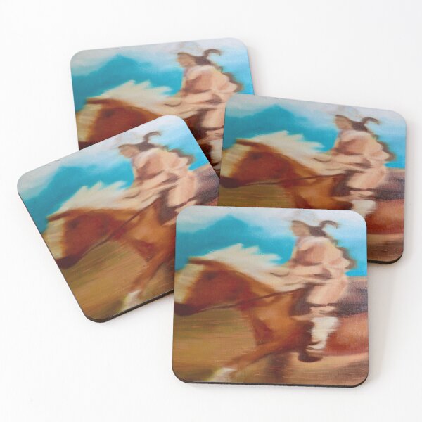 Item preview, Wild horse woman running designed and sold by AckerbeeArt.