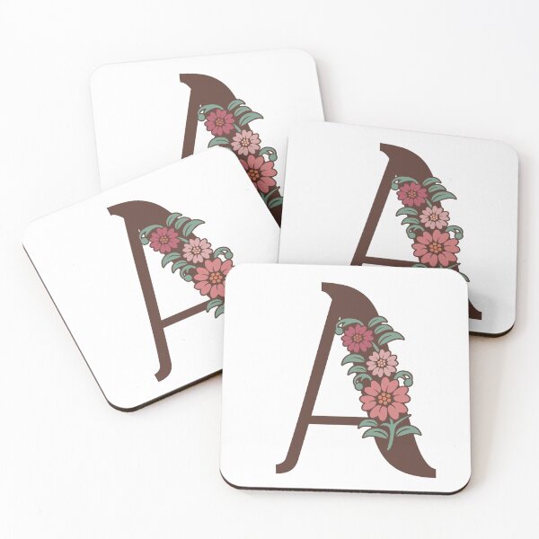 Item preview, Floral A Monogram designed and sold by DonnaRaquel.