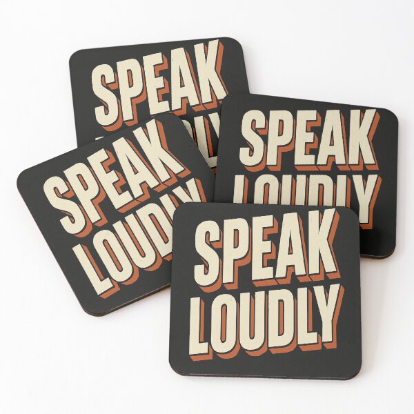 Item preview, Speak Loudly – Retro Bold Statement Tee designed and sold by RustyKrowbar.