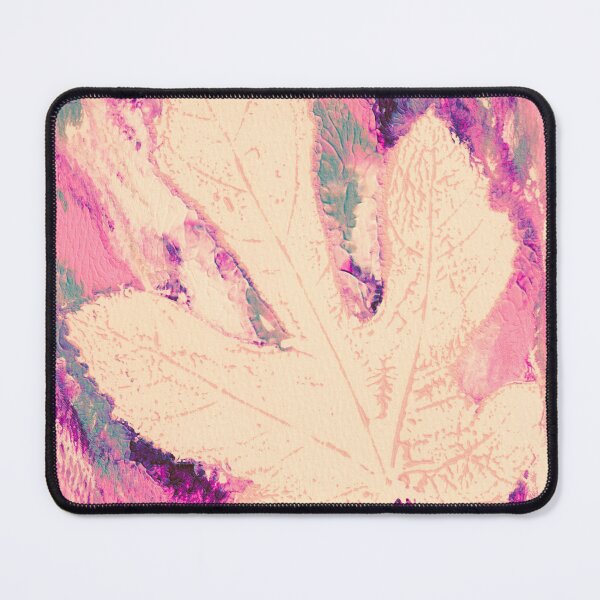 Item preview, Fig Leaf Echo — Ghost Monoprint in Soft Blush designed and sold by Gentle Bookbinding.