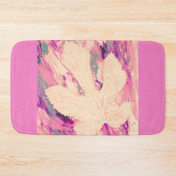 Item preview, Fig Leaf Echo — Ghost Monoprint in Soft Blush designed and sold by Gentle Bookbinding.