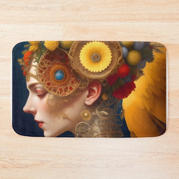 Item preview, Abstract Geometric Art Painting of Cyborg Princess  designed and sold by Carlos Lorenzo.