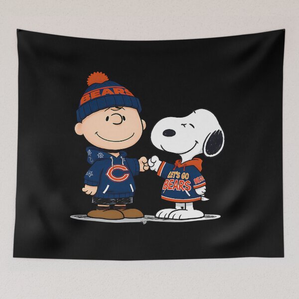 Item preview, Charlie Brown y Snoopy NFL Chicago Bears designed and sold by SCIZOME.