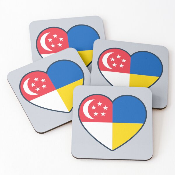 Artikelvorschau, Singapur Ukraine | 2 Nationen 1 Herz entworfen und verkauft von sublimesun.