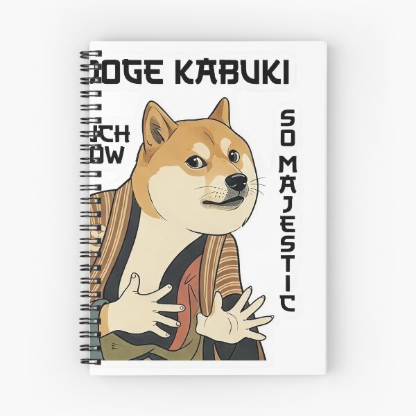 Item preview, Doge Kabuki - Vintage Japanese Ukiyo-e Shiba Inu Meme designed and sold by PixelsTelas.