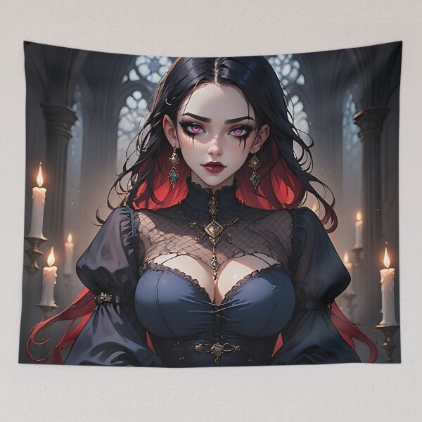 Item preview, Hot Halloween Anime Goth Girl Waifu 63 designed and sold by Your New Fixation.