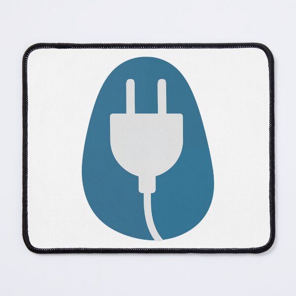 Item preview, Power Cord Plug Flat Minimal Two-Prong Symbol On Teal designed and sold by FWLKIT.
