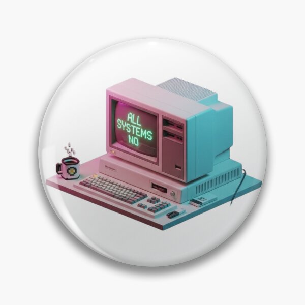 Item preview, All Systems No Funny Retro Tech Introvert designed and sold by DQbd.