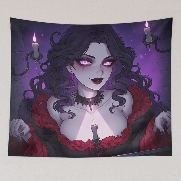Item preview, Hot Halloween Anime Goth Girl Waifu 71 designed and sold by Your New Fixation.