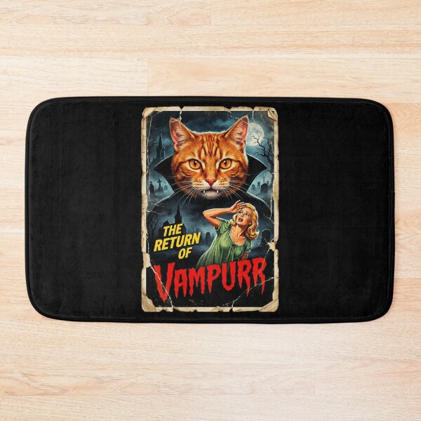 Item preview, The Return of Vampurr Vintage Horror Cat Movie Poster designed and sold by d247.