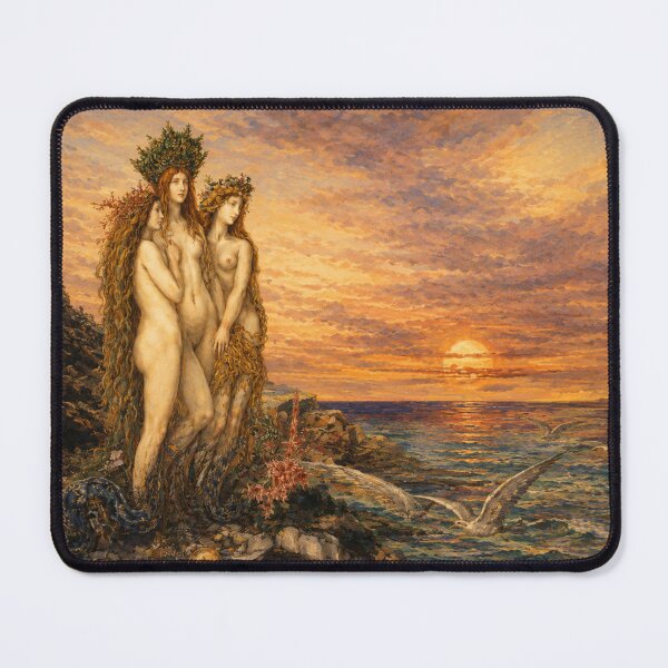 Item preview, Mythic Sunset Symbolist Sea Maidens for Fantasy Art Lovers designed and sold by RickE.