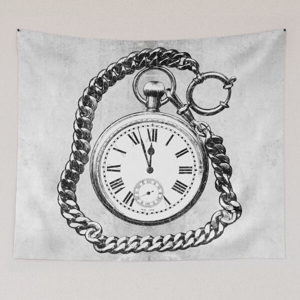 Item preview, Victorian Pocket Watch Roman Numerals Heavy Chain Dark designed and sold by Ghoul Enterprises.