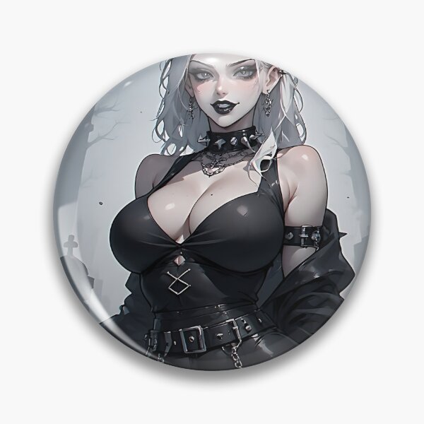 Item preview, Hot Halloween Anime Goth Girl Waifu 75 designed and sold by Your New Fixation.