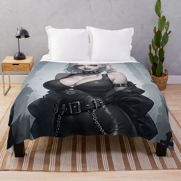 Item preview, Hot Halloween Anime Goth Girl Waifu 75 designed and sold by Your New Fixation.