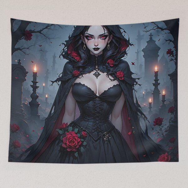 Item preview, Hot Halloween Anime Goth Girl Waifu 76 designed and sold by Your New Fixation.