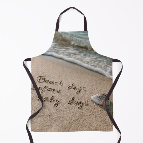 Item preview, Beach Days Before Baby Days Message in Sand with Seashell designed and sold by chase-thewave.